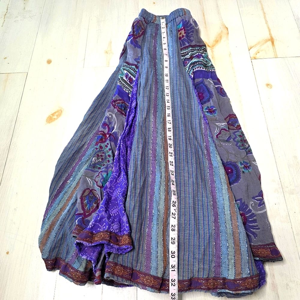 49) Soft Surroundings Multicolor Bohemian Skirt Sz. Petite Medium - Picture 2 of 7